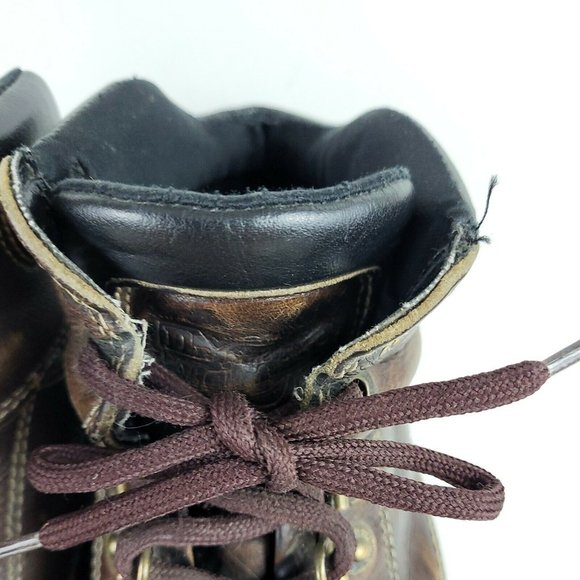 Dr Martens 8697 Brown Leather Boots Mens Size 7 (Womens 8.5) Made in England - Picture 4 of 12